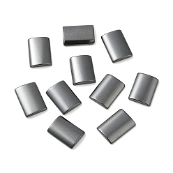Non-magnetic Hematite Synthetic Non-magnetic Hematite Cabochons, Rectangle, 17~17.5x11.5x3mm
