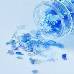 Bleu Bleuet Paillettes de bonbons en plastique / puce de paillette, charge de résine uv, pour la fabrication de bijoux en résine époxy, bleuet, 3~25x2.8~6.5mm