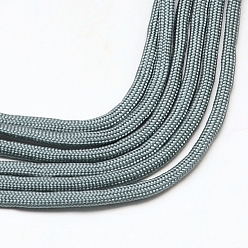 Cadet Blue 7 Inner Cores Polyester & Spandex Cord Ropes, Solid Color, for Rope Bracelets Making, Cadet Blue, 4~5mm, about 109.36 yards(100m)/bundle, 420~500g/bundle