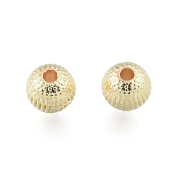 Light Gold Alloy Beads, Cadmium Free & Lead Free, Round, Light Gold, 6x5.5mm, Hole: 1.5mm