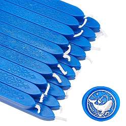 Темно-Синий Сургучные палочки, с фитилями, для сургучной печати, темно-синий, 91x12x11.8 мм