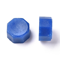 Royal Blue Sealing Wax Particles, for Retro Seal Stamp, Octagon, Royal Blue, 9mm, about 1500pcs/500g