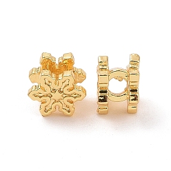 Real 18K Gold Plated Brass Beads, Long-Lasting Plated, Flower, Real 18K Gold Plated, 5.2x4mm, Hole: 1.8mm