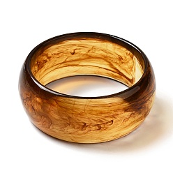 Темно-Золотистый Круглый акриловый браслет для женщин, темные золотарник, внутренний диаметр: 2-5/8 дюйм (6.7 см)