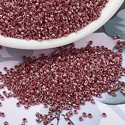 (DB1564) Opaque Cadillac Red Luster MIYUKI Delica Beads, Cylinder, Japanese Seed Beads, 11/0, (DB1564) Opaque Cadillac Red Luster, 1.3x1.6mm, Hole: 0.8mm, about 2000pcs/bottle, 10g/bottle
