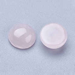 Розовый Кварц Природного розового кварца кабошонов, полукруглые / купольные, 8x3~4 мм