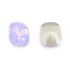 Violeta K 9 cabujones de diamantes de imitación de cristal, puntiagudo espalda y dorso plateado, facetados, oval, violeta, 10x8x4 mm