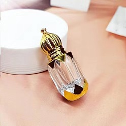 Oro Botella de bola vacía de vidrio estilo árabe con tapa de aluminio, oro, 66x22 mm, capacidad: 6 ml (0.20 fl. oz)