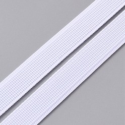 Blanco Deshuesado de poliéster, para coser tela de vestido de novia, suministros de costura de bricolaje, blanco, 12x1 mm, 40 yardas (36.5 m) / rollo