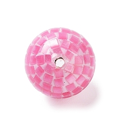 Бледно-Розовый Разноцветные бусины из ракушек, окрашенные, круглые, розовый жемчуг, 9.5~10x9.5~10 мм, отверстие : 1~1.2 мм