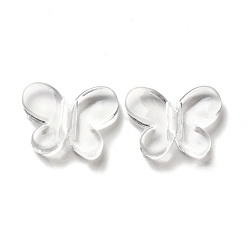 Clear Transparent Acrylic Beads, Butterfly, Clear, 13x18x4mm, Hole: 2mm, about 940pcs/500g