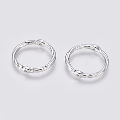 Platinum Alloy Linking Rings, Circle Frames, Lead Free and Cadmium Free, Platinum, 21x2mm, Hole: 1mm