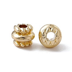 Light Gold Perles en alliage, rondelle, or et de lumière, 7x6mm, Trou: 2.5mm