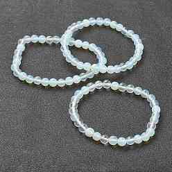 Opalite Pulseras del estiramiento de cuentas opalite, rondo, perlas: 6~6.5 mm, diámetro interior: 2-1/4 pulgada (5.55 cm)