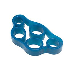 Medium Blue Silicone Finger Exerciser, Finger Expander Grips, Resistance Pull Ring Band, Grip Strength Trainer, Medium Blue, 75x40mm