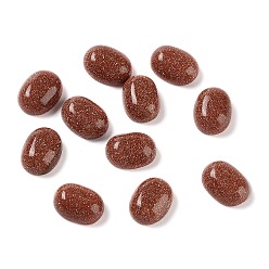 Pierre D'or Cabochons goldstone synthétiques, ovale, 8x6x3mm