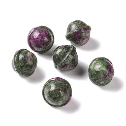 Rubis Zoïsite Rubis naturel dans des décorations d'affichage en zoisite, figurine de pierres précieuses, planète, 20x18mm