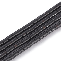 Black Onyx Hebras de cuentas de ónix negro natural, teñido y climatizada, columna, 2x2 mm, agujero: 0.8 mm, sobre 154~160 unidades / cadena, 15.16~15.75 pulgada (38.5~40 cm)