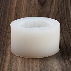 Белый Diy хрустальный кластер подсвечник силиконовые формы, для гипса, цементное ремесло, белые, 76x42 мм, внутренний диаметр: 38 мм