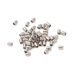 Stainless Steel Color 304 Stainless Steel Spacer Beads, Rondelle, Stainless Steel Color, 1.5x1.5mm, Hole: 0.8mm