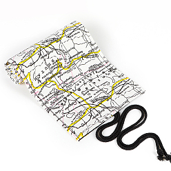 Map Сумка для ручек из ткани с печатью, мягкие сумки для хранения мешков с ручками, Офисные и школьные принадлежности, Шаблон карты, 200x230 мм