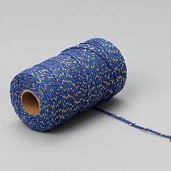 Azul Royal Cordón de algodón redondo de 100m., cordón decorativo para envolver regalos, azul real, 2 mm, aproximadamente 109.36 yardas (100 m) / rollo