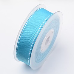Dark Turquoise Grosgrain Ribbons for Gift Packings, Dark Turquoise, 1 inch(25mm), 100yards/roll(91.44m/roll)