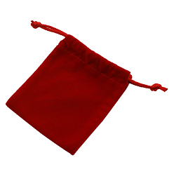 Red Velvet Cellphone Bags, Rectangle, Red, 9x7cm