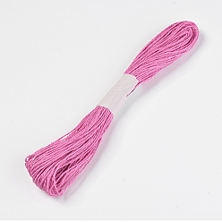 Violet Paper Cords String, for Jewelry Making, 2-Ply, Violet, 2mm, about 32.8 yards(30m)/bundle