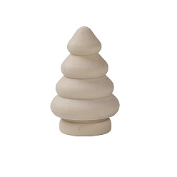 BurlyWood Unfinished Blank Wooden Christmas Tree, for DIY Hand Painting Crafts, BurlyWood, 5.7x3.4cm