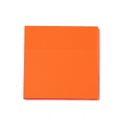Orange Bloc-notes de transparence notes autocollantes, onglets d'autocollants, pour la lecture de l'école de bureau, carrée, orange, 75x75mm, 50 feuilles / pc