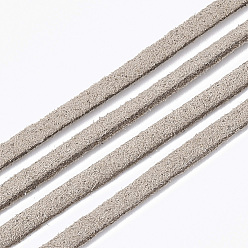 Blanco Antiguo Cordón del ante de imitación, encaje de imitación de gamuza, blanco antiguo, 2.5~2.8x1.5 mm, aproximadamente 1.09 yardas (1 m) / hebra