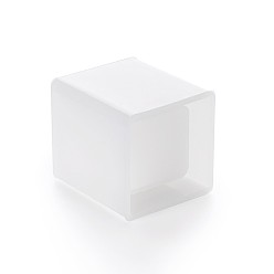 White DIY Silicone Pen Pot Molds, Resin Casting Molds, For UV Resin, Epoxy Resin Jewelry Making, Rectangle, White, 61.5x55x55mm, Inner Size: 36x36mm