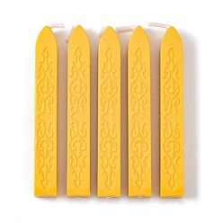 Золотистый Сургучные палочки, с фитилями, для сургучной печати, золотые, 91x12x11.8 мм