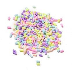 Colorful Handmade Polymer Clay Beads, No Hole, Column, Colorful, 1~6x1.5mm, about 180000pcs/1000g