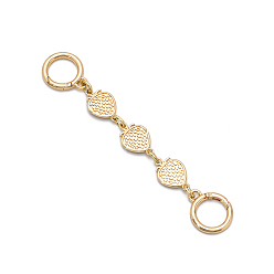 Light Gold Alloy Strawberry Bag Strap Extenders, with Spring Gate Rings, for Bag Replacement Accessories, Light Gold, Strawberry: 1.4cm