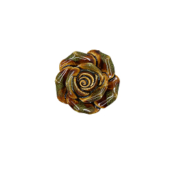 Olive Drab Rose Porcelain Drawer Knobs, Cabinet Pulls Handles, Doorknob Accessories, Olive Drab, 40x36mm