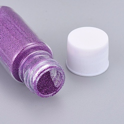 Purple Shiny Laser Glitter Dust Powder, For UV Resin, Epoxy Resin Decorate & Nail Art Craft Jewelry Making, Purple, Bottle: 22x57mm, 5g/bottle