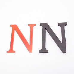 Letter N Sticker mural miroir acrylique creatcabin, avec mousse eva, alphabet, letter.n, mousse: 100x90x10.5 mm, 100x90x1mm