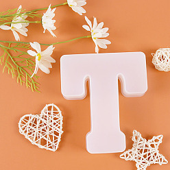 Letter T DIY Silicone Molds, Fondant Molds, Resin Casting Molds, for Chocolate, Candy, UV Resin, Epoxy Resin Craft Making, Letter.T, 162x36mm