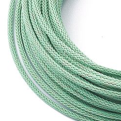 Medium Aquamarine Braided Steel Wire Rope Cord, Medium Aquamarine, 2x2mm, 10m/Roll