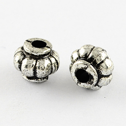 Antique Silver Plated Vintage Acrylic Beads, Lantern, Antique Silver Plated, 9x11mm, Hole: 3.5mm, about 1240pcs/500g