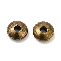 Antique Bronze Brass Spacer Beads, Rondelle, Nickel Free, Antique Bronze, 5x2mm, Hole: 1.5~2mm