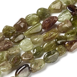 Grenat Grenat naturels brins de perles, pierre tombée, nuggets, 5~15.5x4.5~11x3.5~7.5mm, Trou: 0.8mm, Environ 42 pcs/chapelet, 15.75 pouce (40 cm)