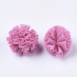Rose Chaud Boule de polyester de bricolage, ronde, rose chaud, 22~25mm