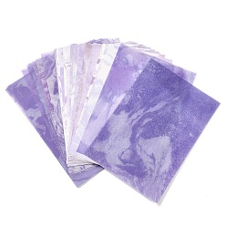 Medium Purple 60 Sheets Water Ripple Scrapbook Paper Pads, for DIY Album Scrapbook, Background Paper, Diary Decoration, Medium Purple, 126x80x0.1mm