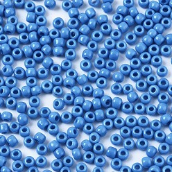 (43D) Opaque Cornflower Toho perles de rocaille rondes, perles de rocaille japonais, (43 d) bleuet opaque, 11/0, 2.2mm, Trou: 0.8mm, environ 50000 pcs / livre