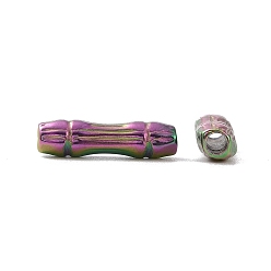 Rainbow Color Ионное покрытие (ip) 304 шарики из нержавеющей стали, бамбуковую палку, Радуга цветов, 13.5x3.5 мм, отверстие : 1.8 мм