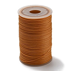 Bisque Waxed Polyester Cord, 6-Ply, Bisque, 0.55mm, about 38.27 yards(35m)/roll