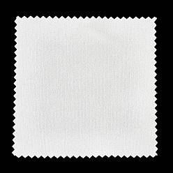 Белый Салфетки для чистки замши из микрофибры, для очков, сотовый телефон, квадратный, белые, 80x80x0.3 мм